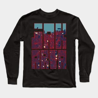 Jakarta, Indonesia City Map Typography - Hope Long Sleeve T-Shirt